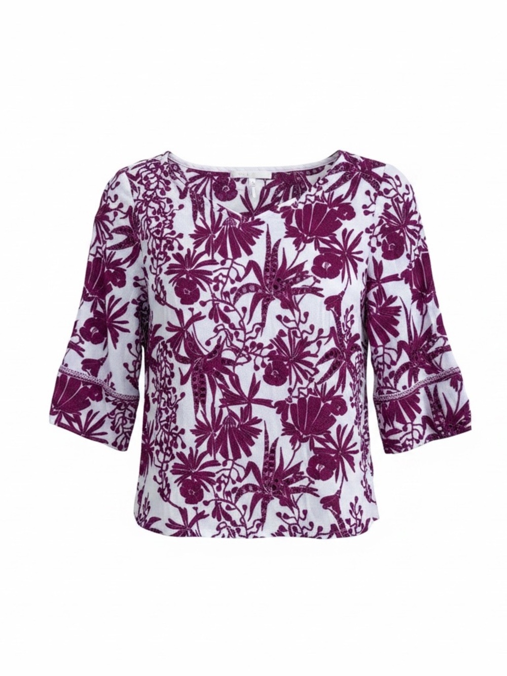 Maje Raffine embroidered top size 2 or M, 34” bust